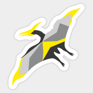 Grey pterodactyl Sticker